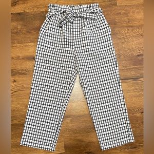 Sienna Sky Black & White Wide Pants with Stretchy Waist Band- Women’s M